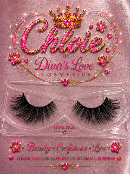Chloie by Diva's Love Cosmetics Tune Pick lashes