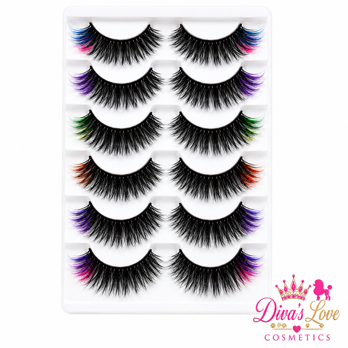 Colorful Dramatic Faux Mink Lash Collection — 12-Pair Set