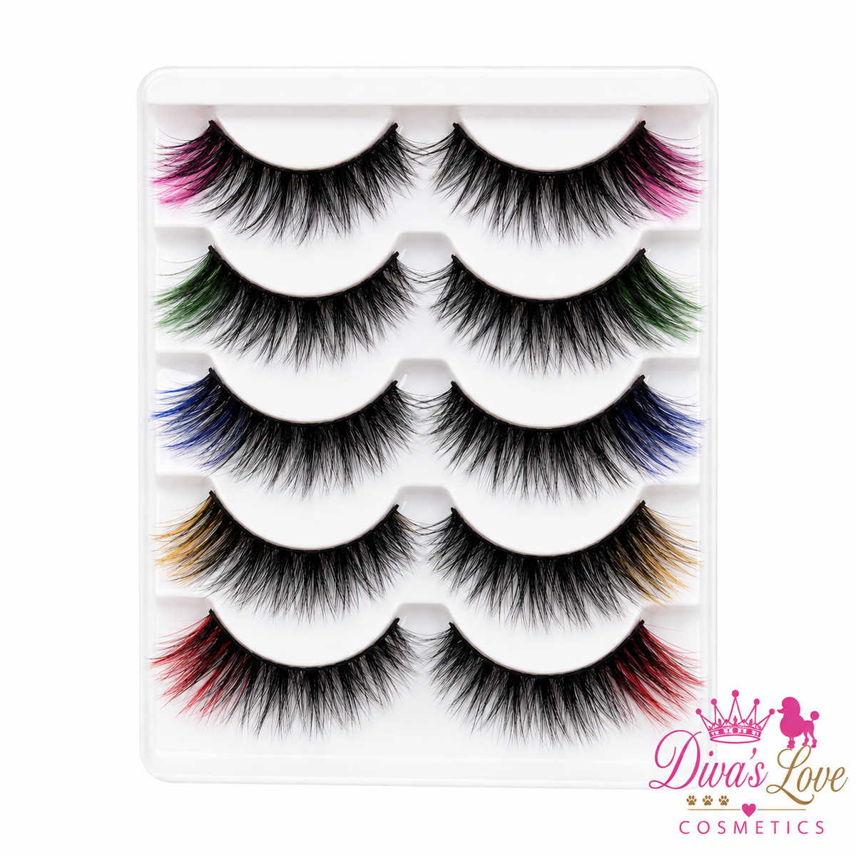Colorful Dramatic Faux Mink Lash Collection — 5-Pair Set